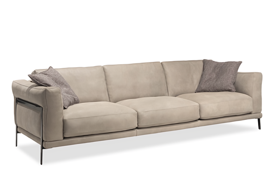 Perry Leather Sofa + Loveseat