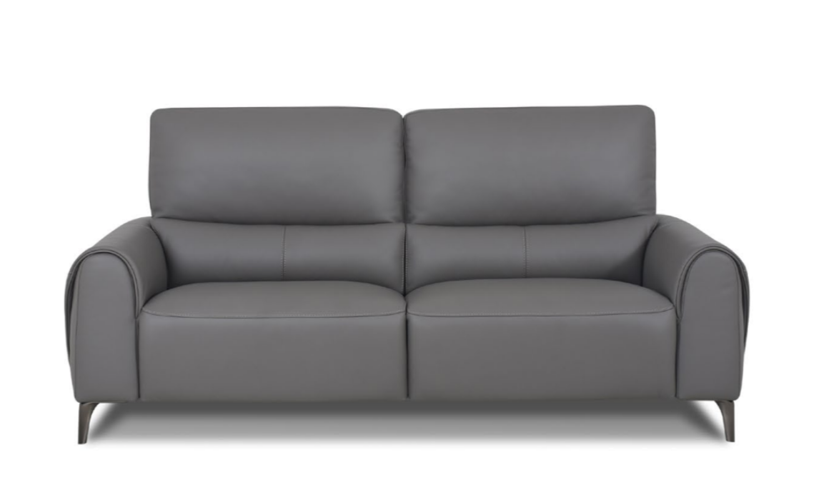 Russell Power Leather Sofa + Loveseat