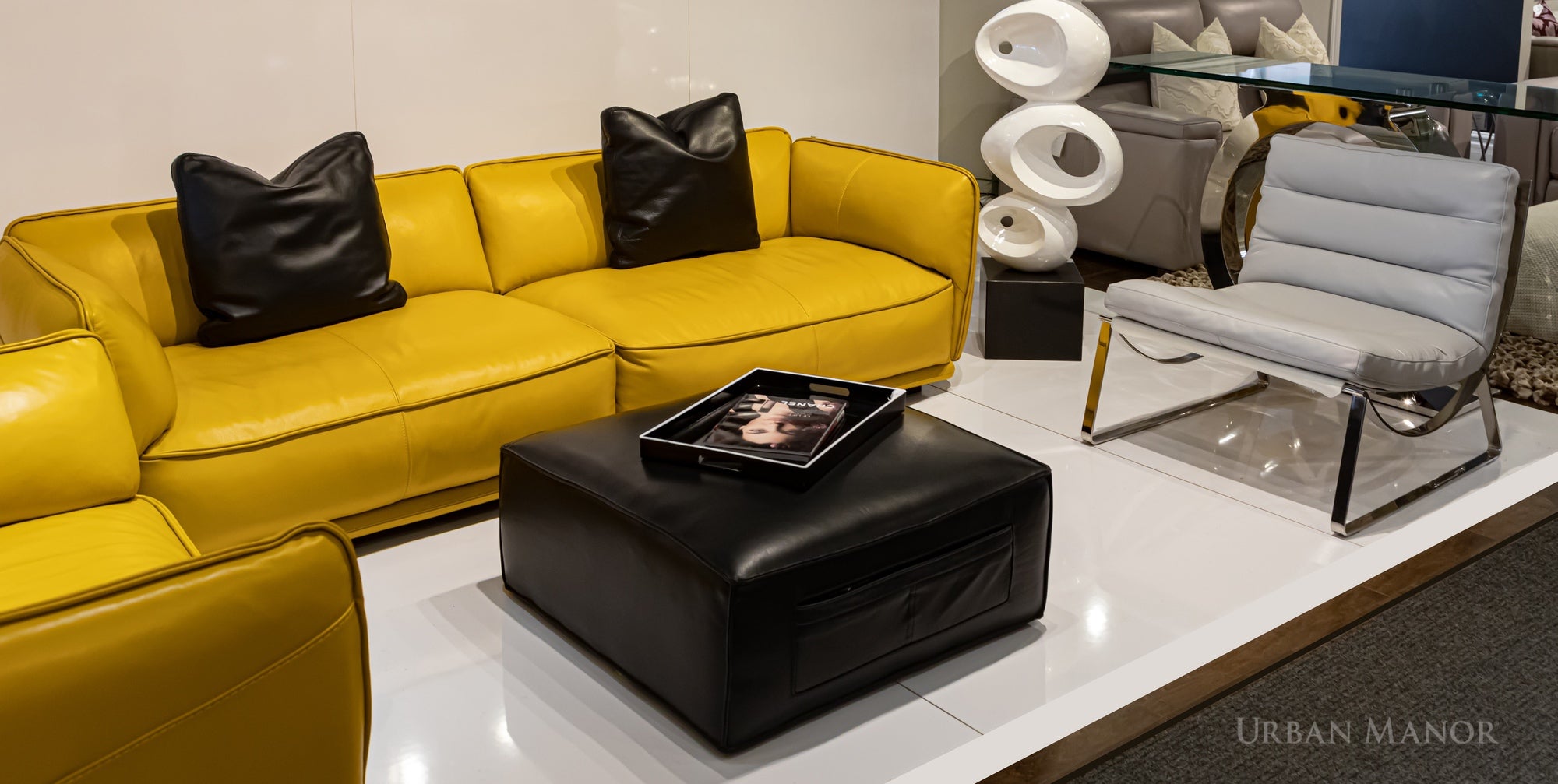 Frederic Leather Sofa