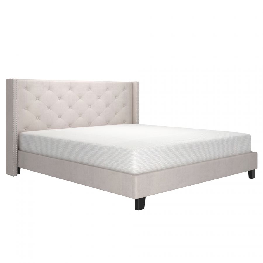 Lino Ivory King Platform Bed – Urban Manor