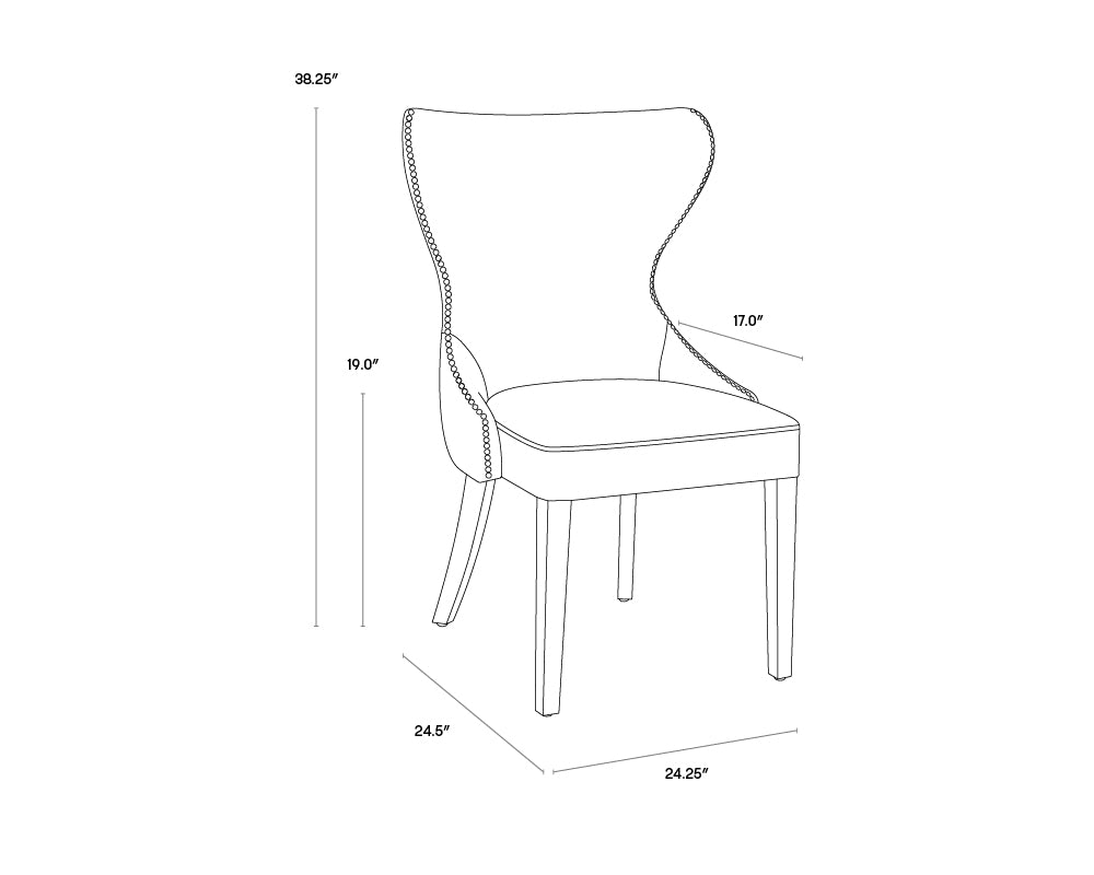 Ariana Dining Chair - Light Grey