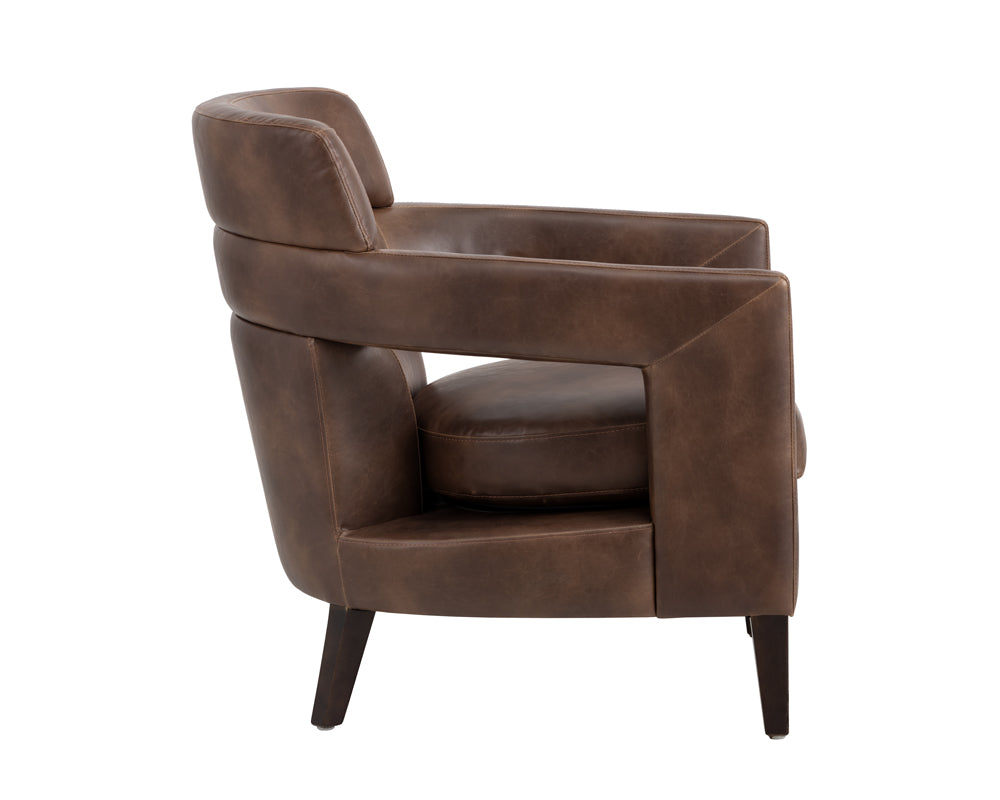 Bloor Lounge Chair - Havana Dark Brown