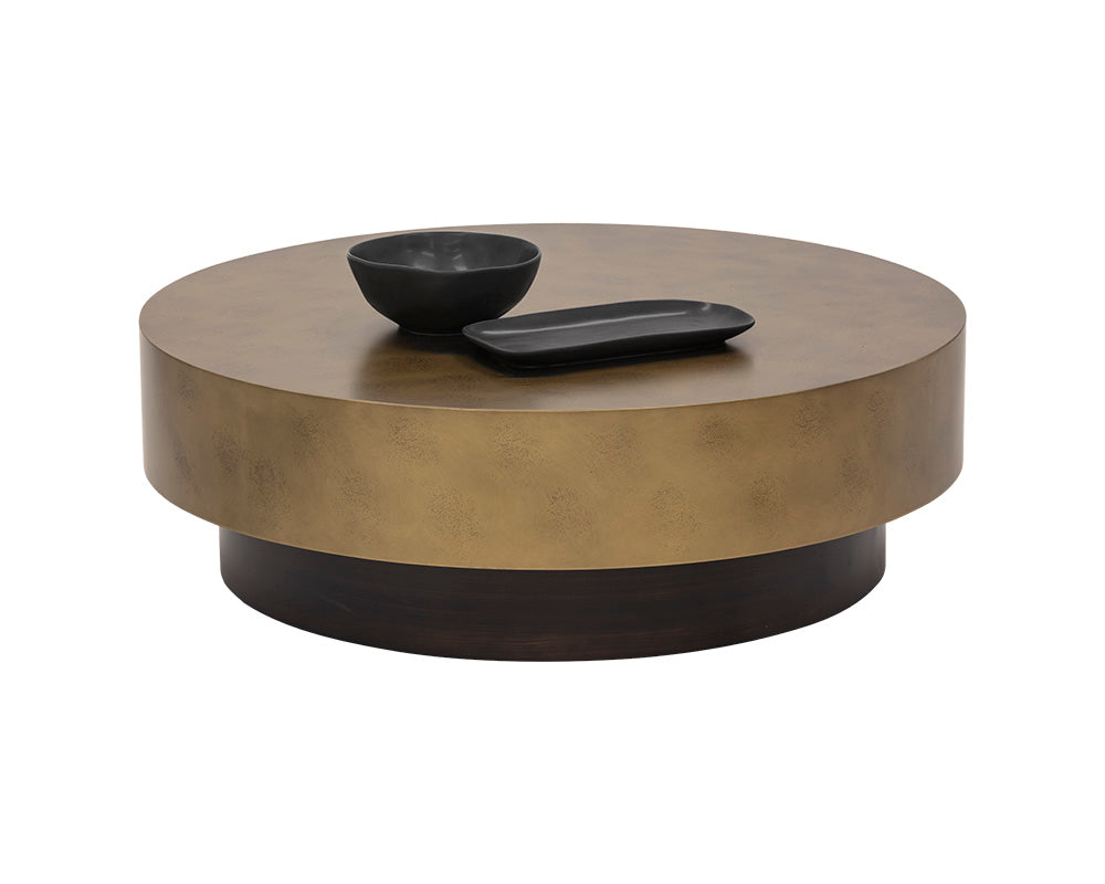 Bernaby Coffee Table - Antique Brass