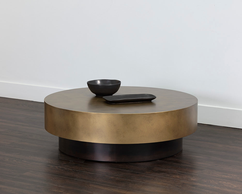 Bernaby Coffee Table - Antique Brass