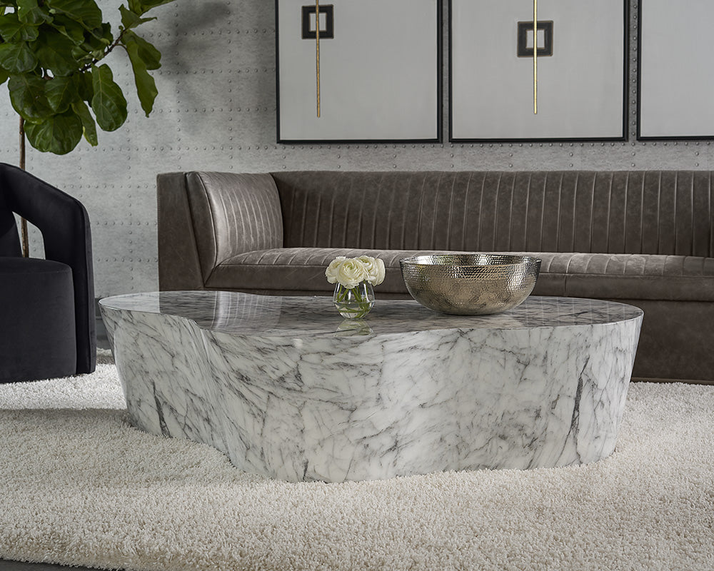 Ava Coffee Table - Marble Look