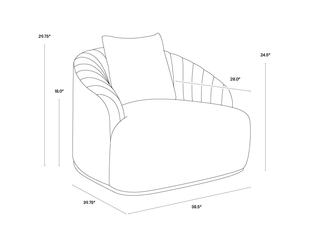 Astrid Armchair - Merlot