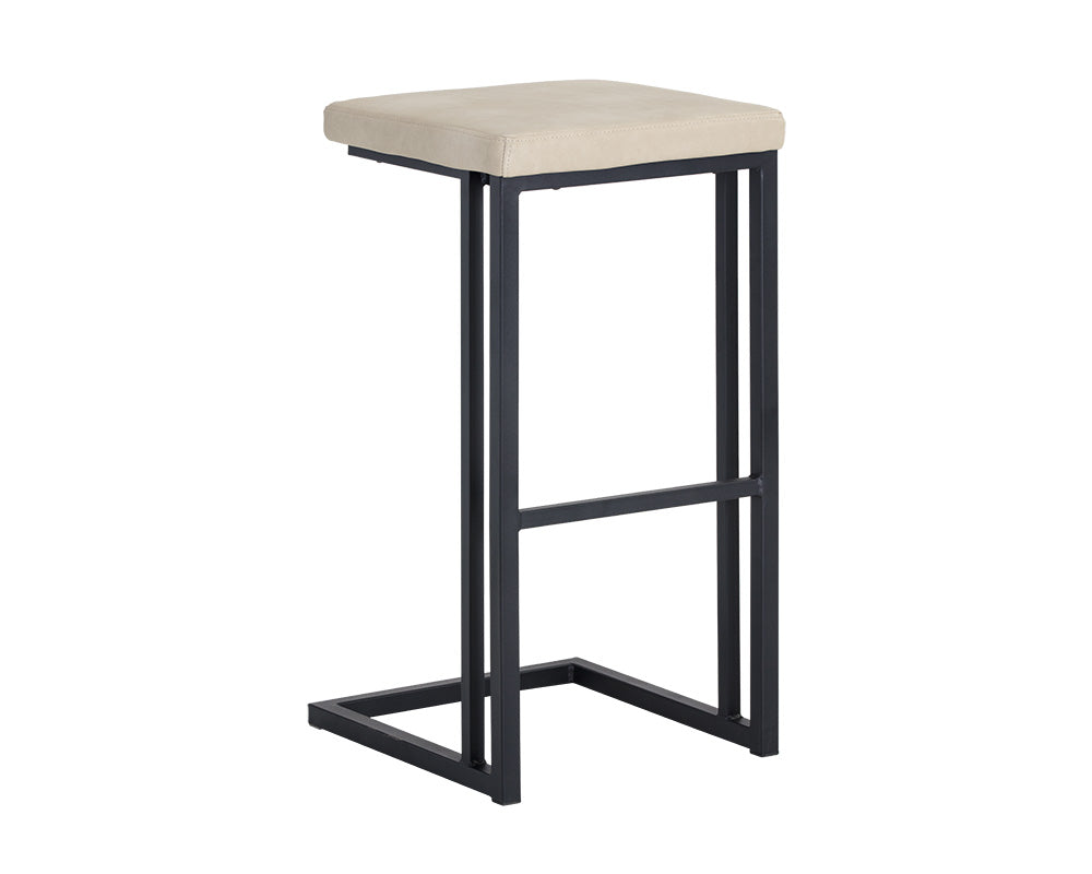 Boone Barstool - Black - Bravo Cream