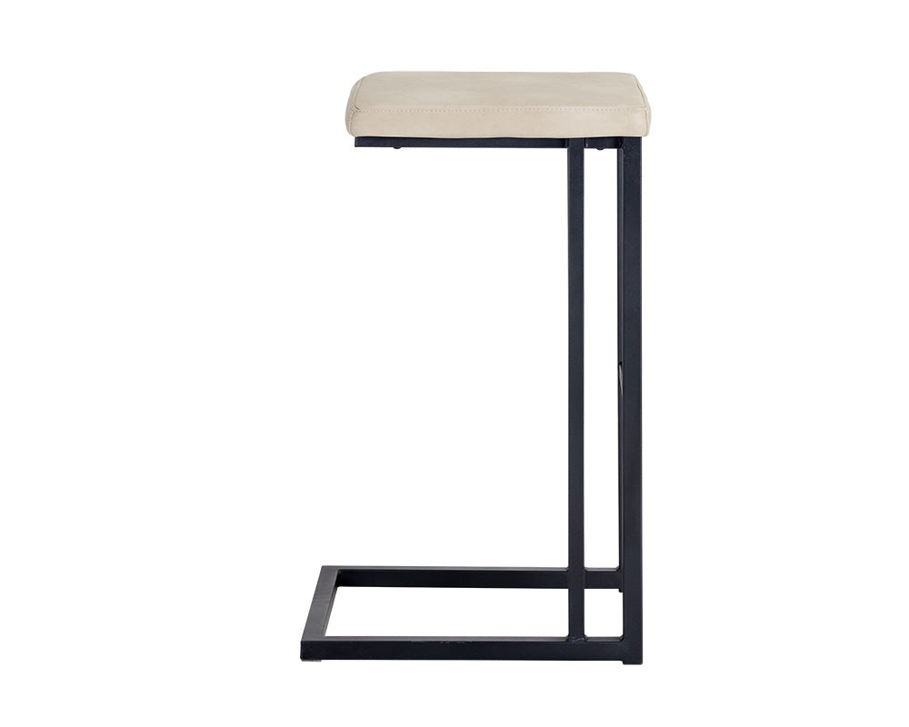 Boone Barstool - Black - Bravo Cream