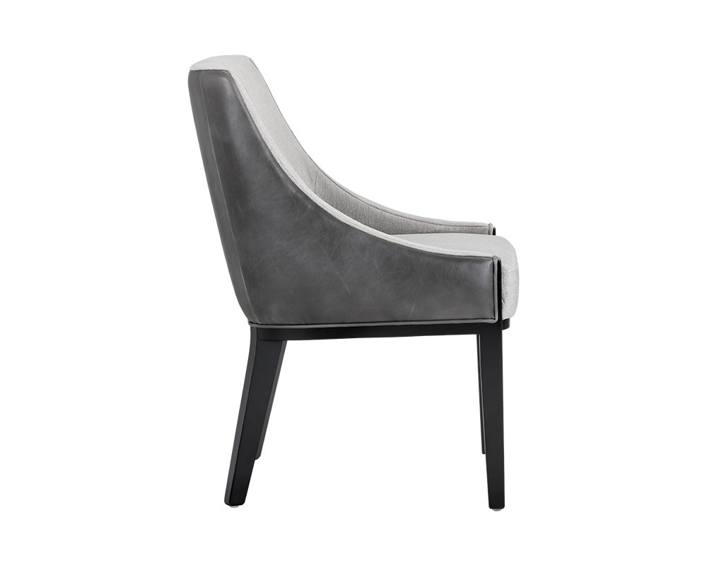 Aurora Dining Armchair - Polo Club Stone / Overcast Grey