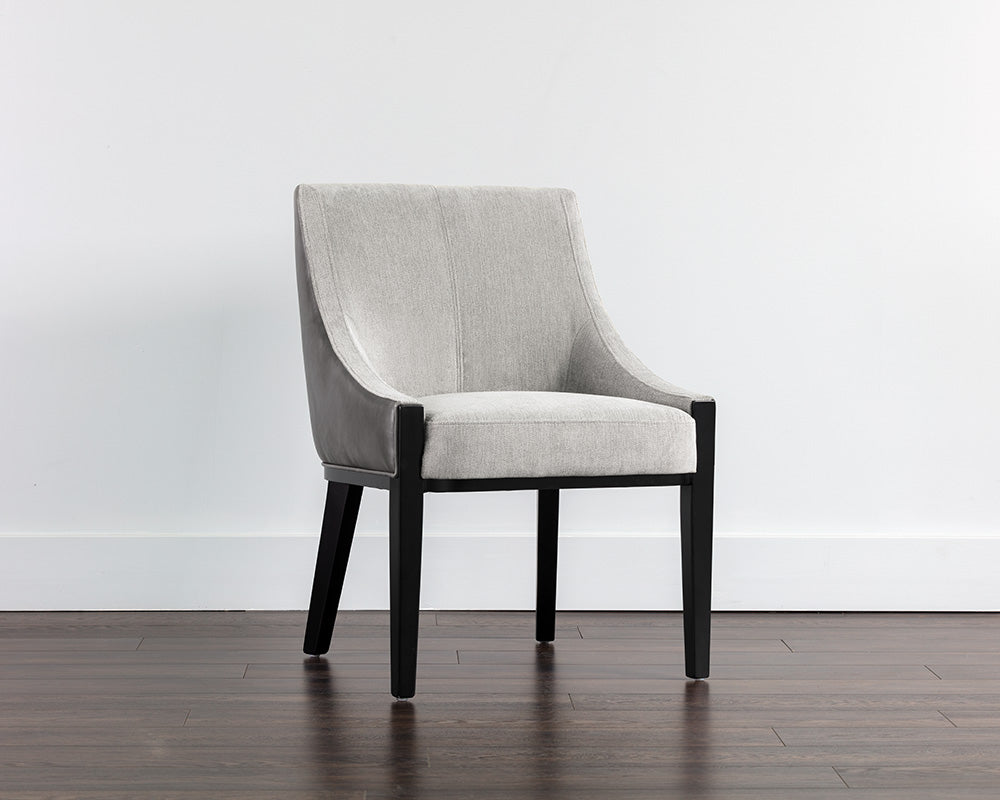 Aurora Dining Armchair - Polo Club Stone / Overcast Grey