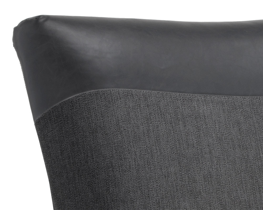 Aston Lounge Chair - Polo Club Kohl Grey / Coal Black