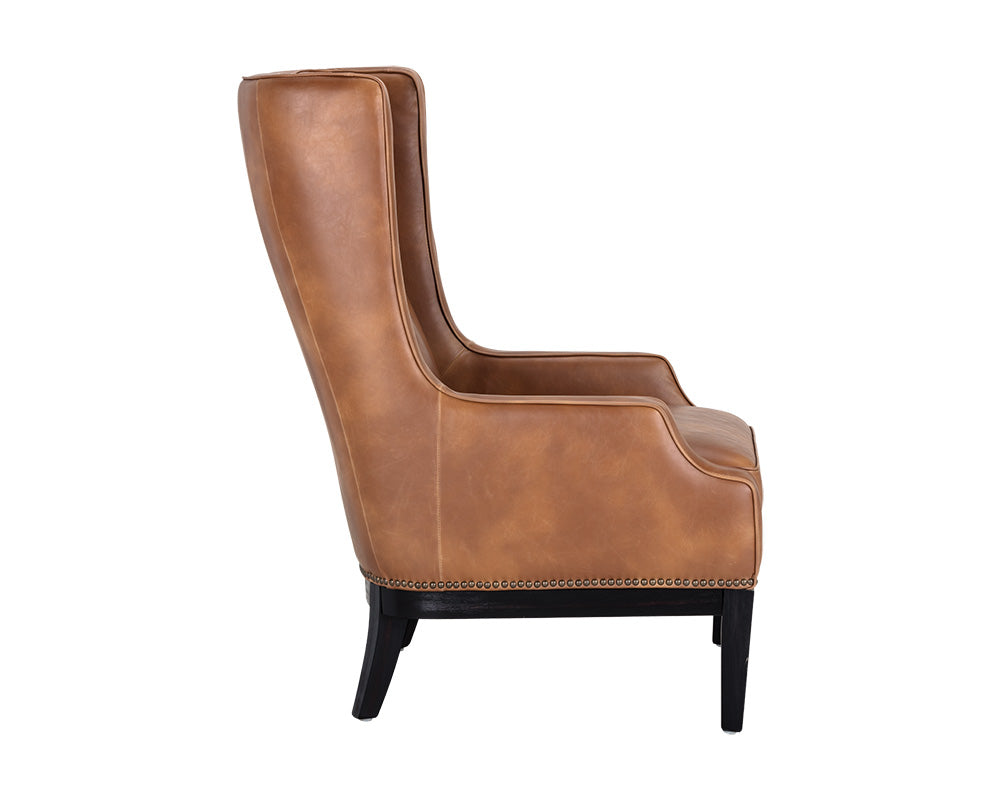 Biblioteca Lounge Chair - Tobacco Tan