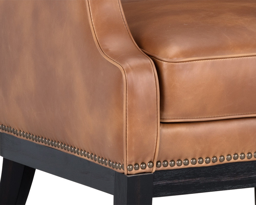 Biblioteca Lounge Chair - Tobacco Tan