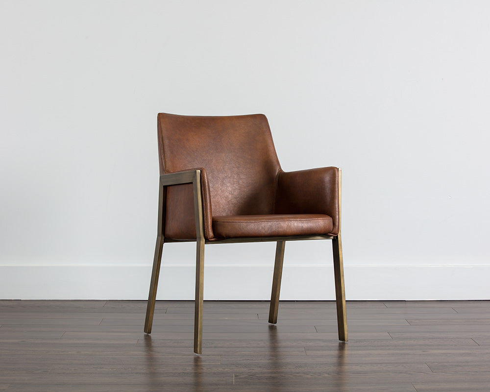 Bernadette Dining Armchair - Bravo Cognac