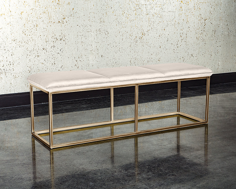 Alley Bench - Burnished Brass - Piccolo Prosecco