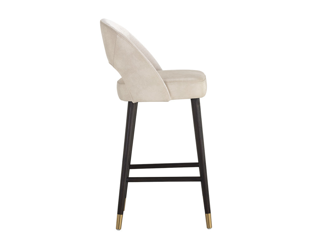 Monae Barstool - Bravo Cream / Polo Club Muslin