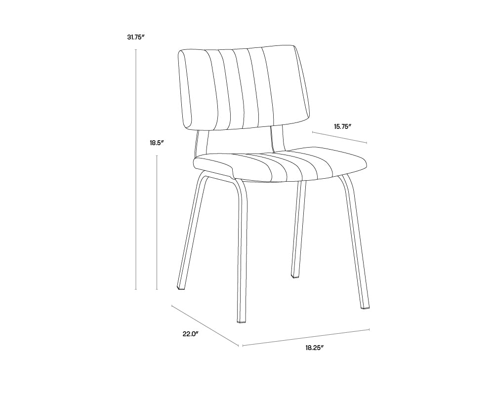 Berkley Dining Chair - Bravo Admiral