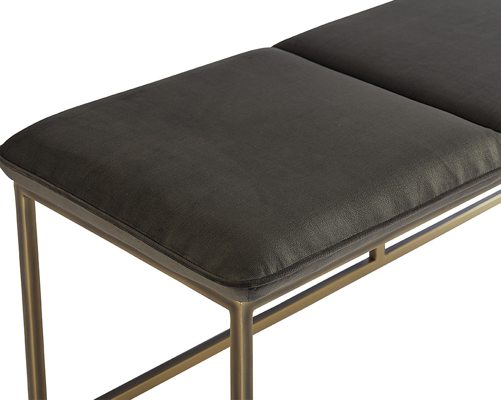 Alley Bench - Rustic Bronze - Piccolo Pebble