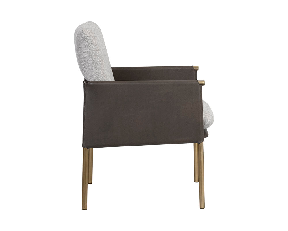 Bellevue Lounge Chair - Belfast Heather Grey / Bravo Ash