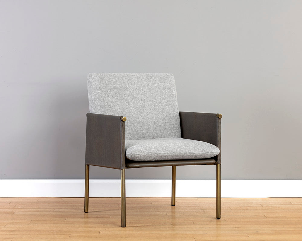 Bellevue Lounge Chair - Belfast Heather Grey / Bravo Ash