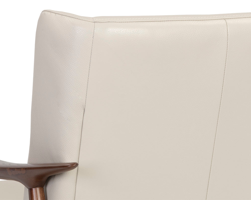 Azella Lounge Chair - Manchester Stone Leather