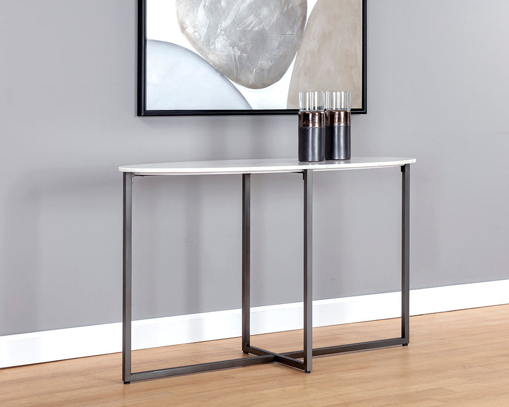 Kiara Console Table - Oval