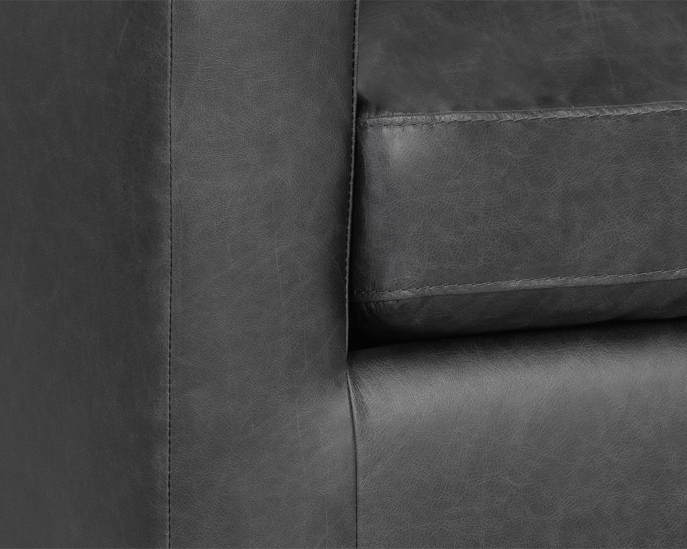 Baylor Armchair - Marseille Black Leather