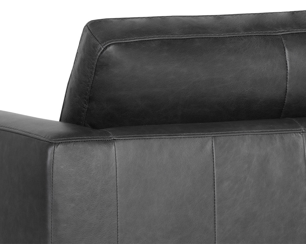 Baylor Armchair - Marseille Black Leather