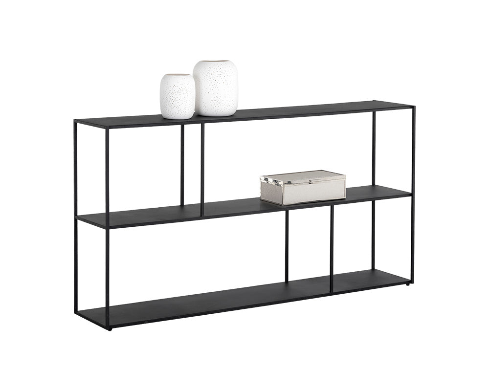 Eiffel Low Bookcase - Large - Black