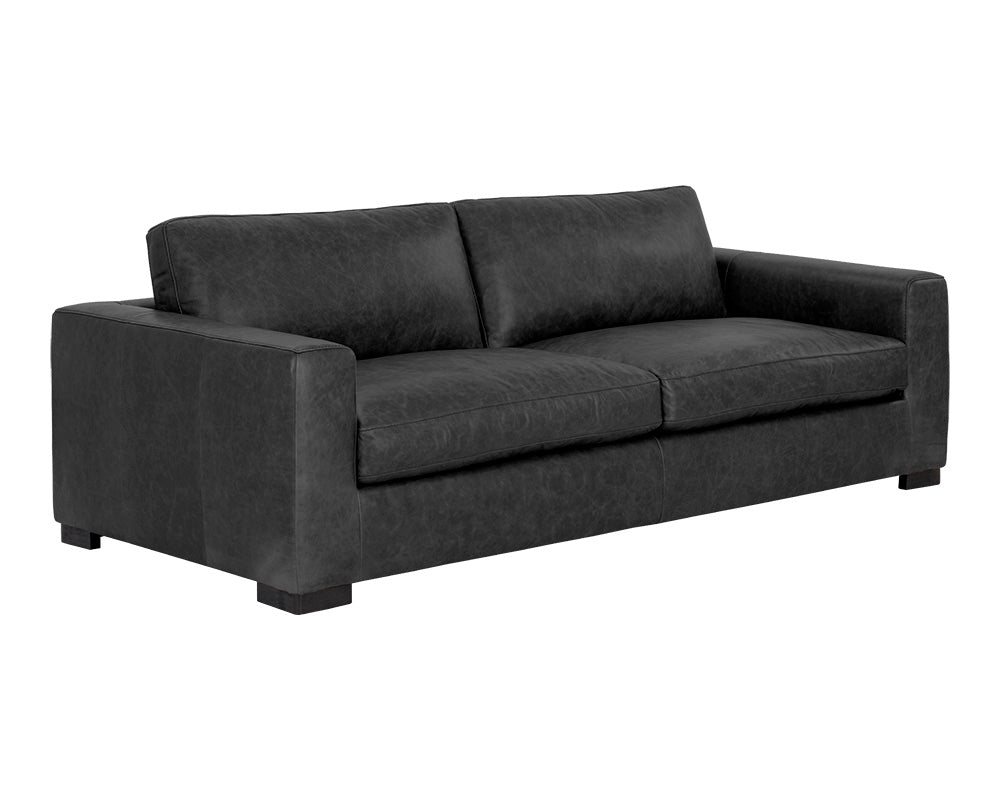 Baylor Sofa - Marseille Black Leather