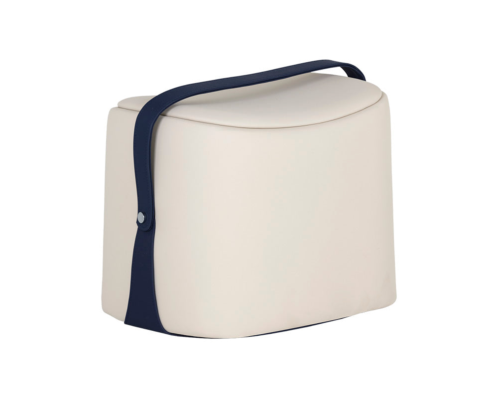 Esma Ottoman - Beige / Navy