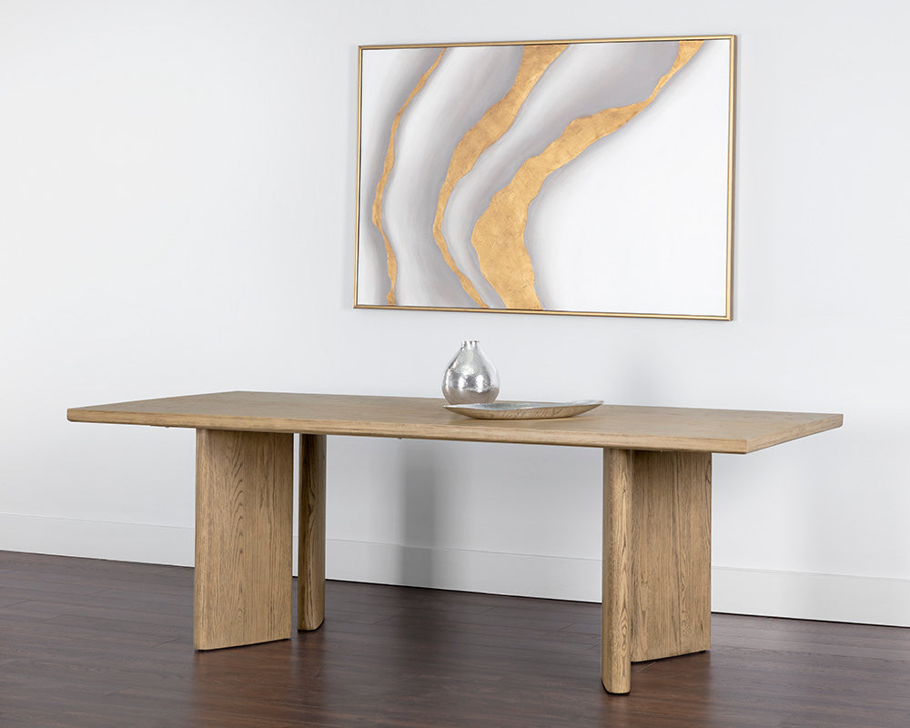 Giulietta Dining Table - Rectangular - Weathered Oak - 90.5"