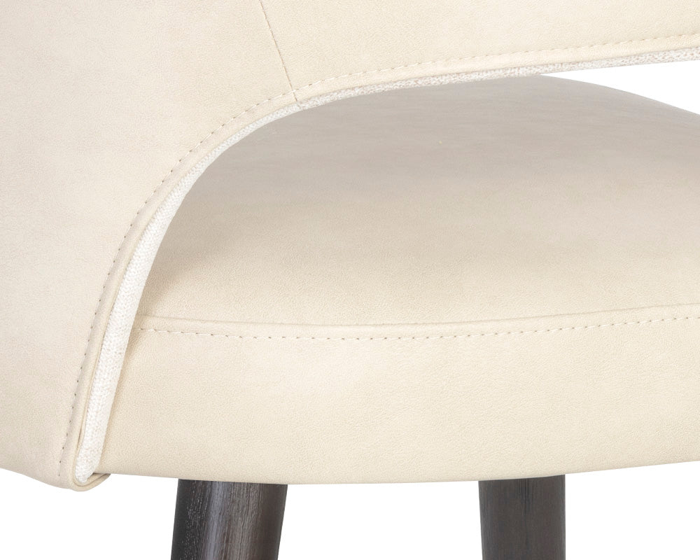 Monae Dining Chair - Bravo Cream / Polo Club Muslin
