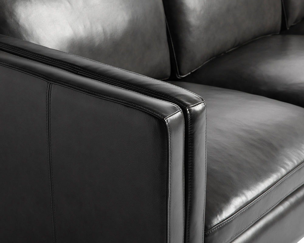 Richmond Sofa - Brentwood Charcoal Leather