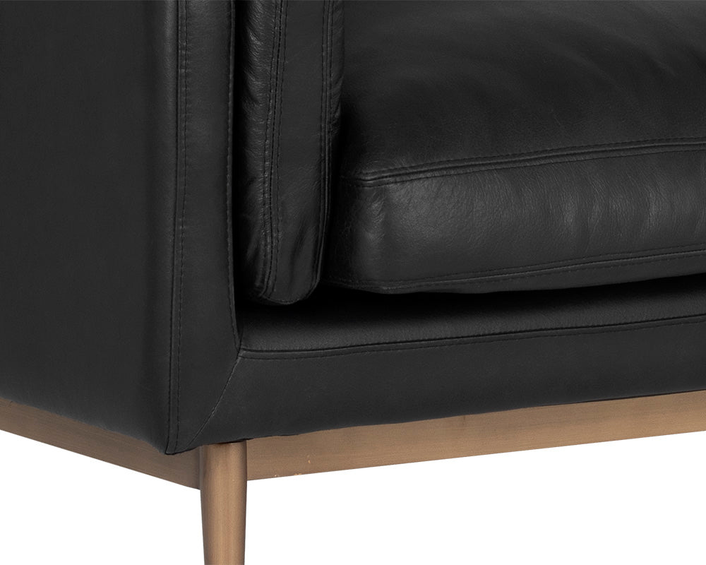 Benton Sofa - Behike Ebony Leather