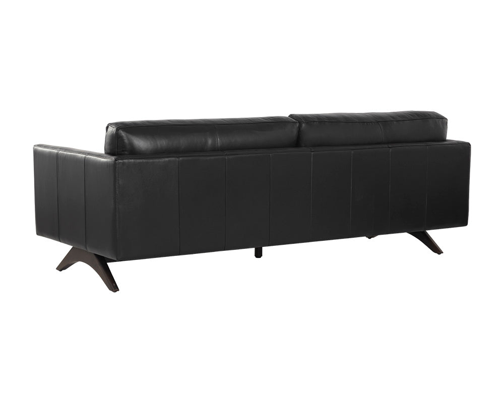 Rogers Sofa - Cortina Black Leather