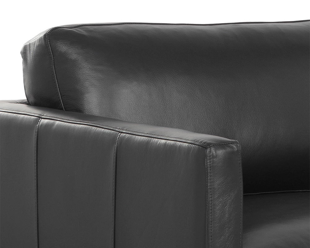 Rogers Sofa - Cortina Black Leather