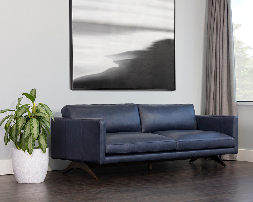 Rogers Sofa - Cortina Ink Leather