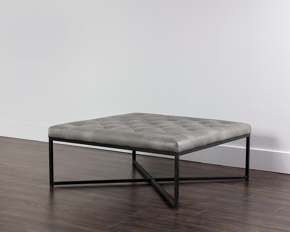 Endall Ottoman - Black - Bravo Metal