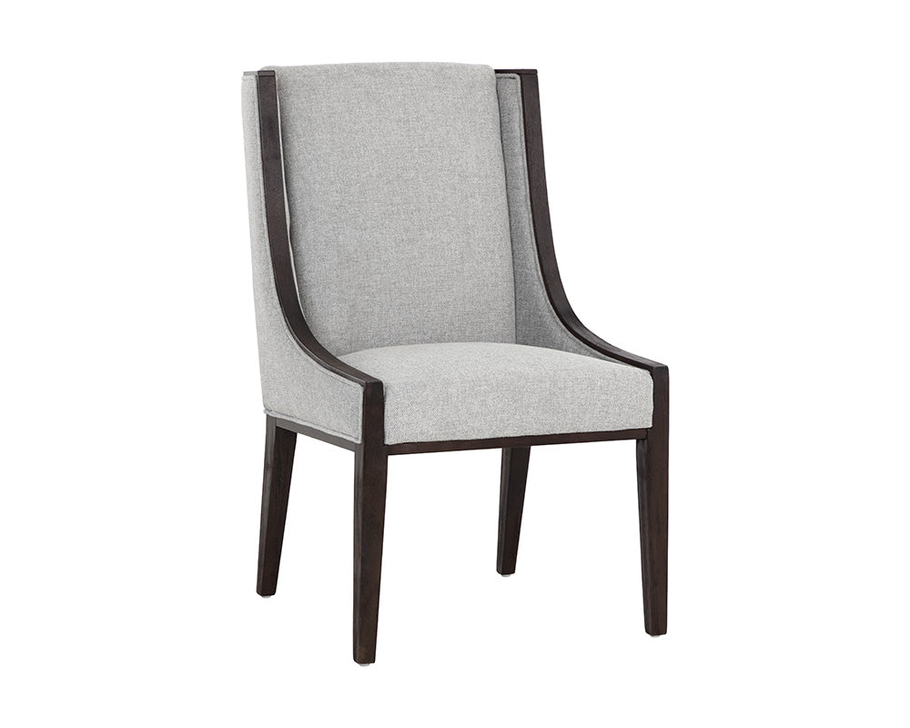 Idalia Dining Chair - Brown - Belfast Heather Grey