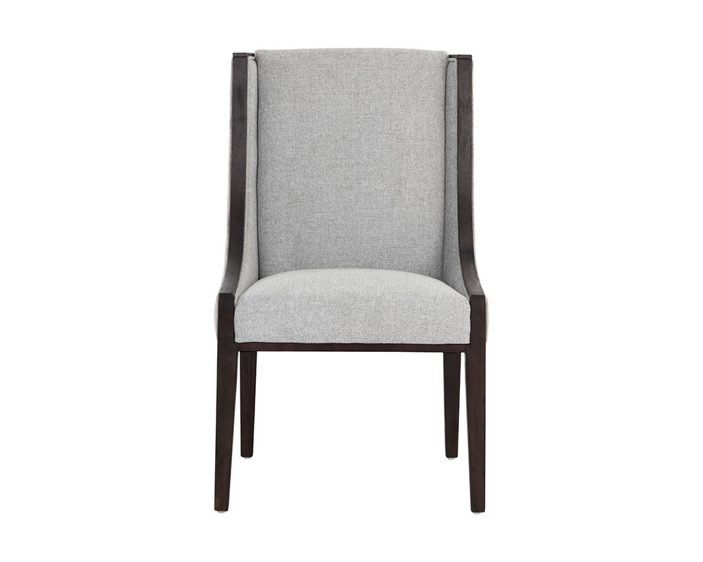 Idalia Dining Chair - Brown - Belfast Heather Grey