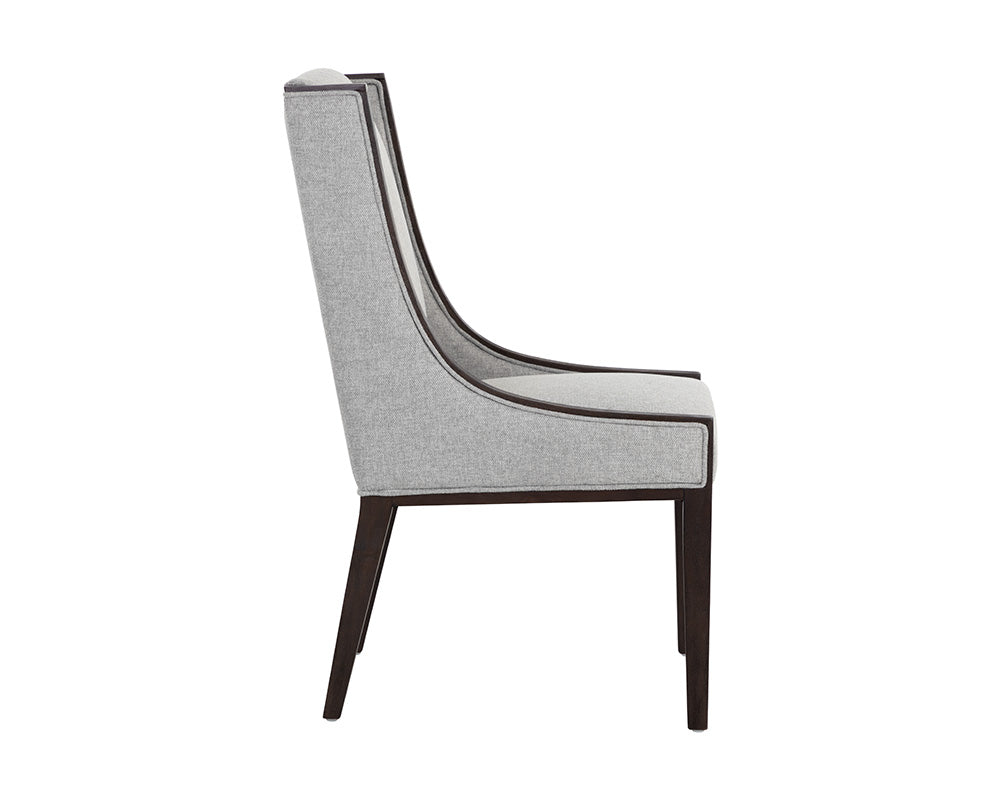 Idalia Dining Chair - Brown - Belfast Heather Grey