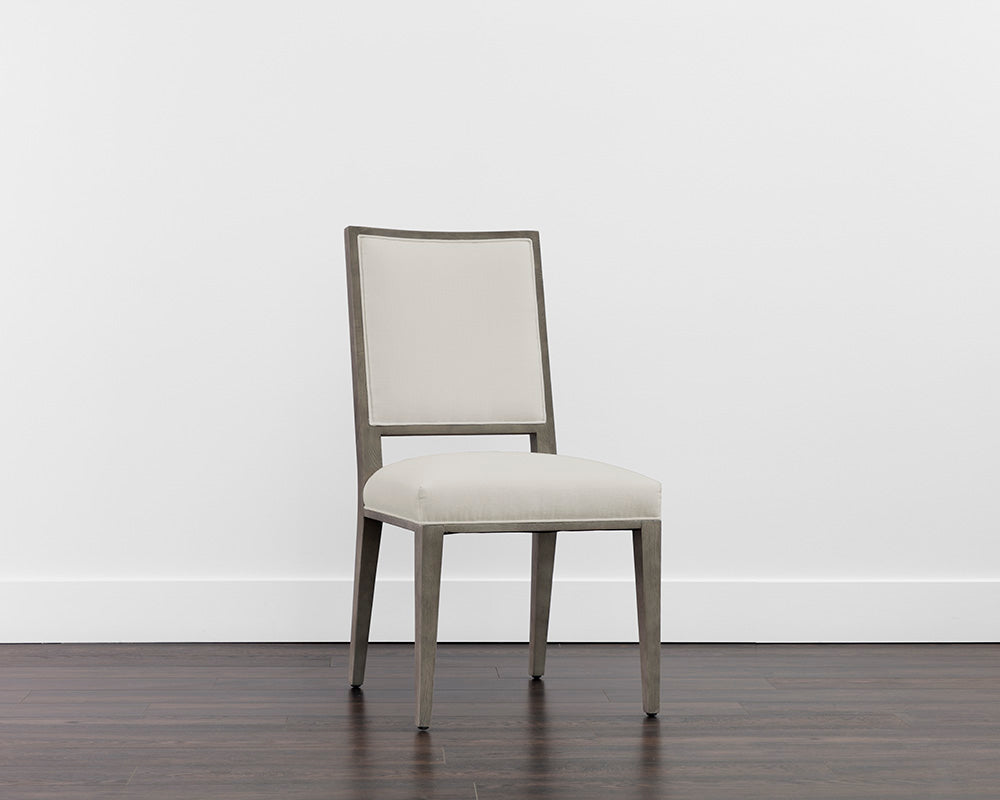 Aurelia Dining Chair - Ash Grey - Linoso Ivory