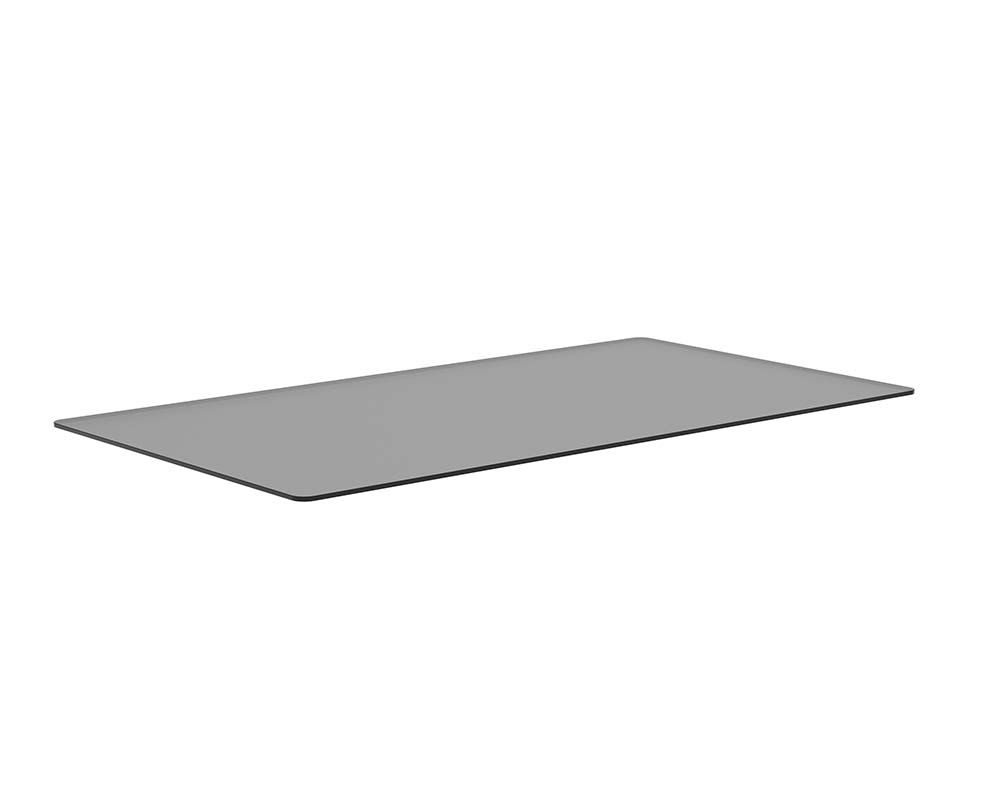 Glass Dining Table Top - Rectangular - Smoke Grey - 86.5"