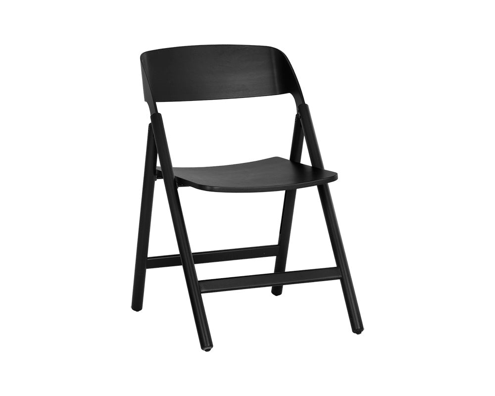 Ronny Folding Dining Chair - Black