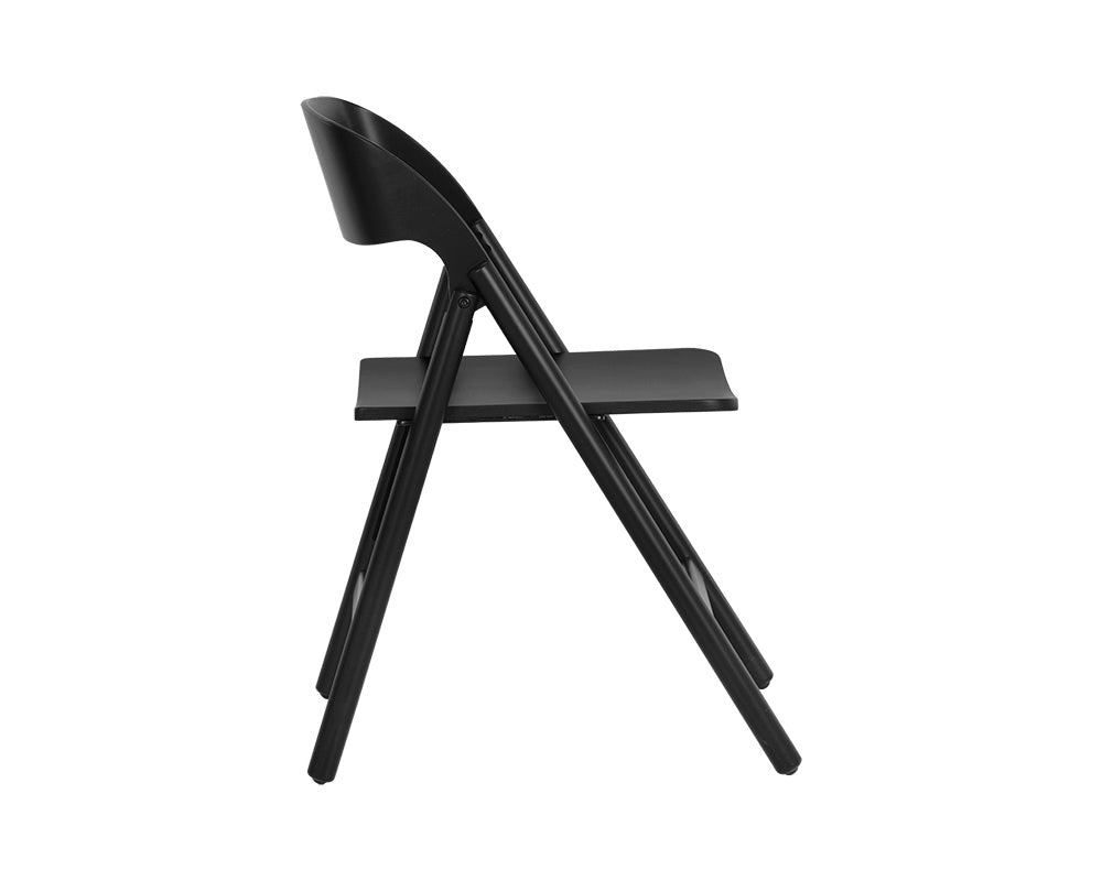 Ronny Folding Dining Chair - Black