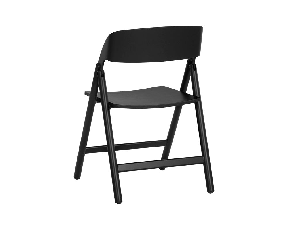 Ronny Folding Dining Chair - Black