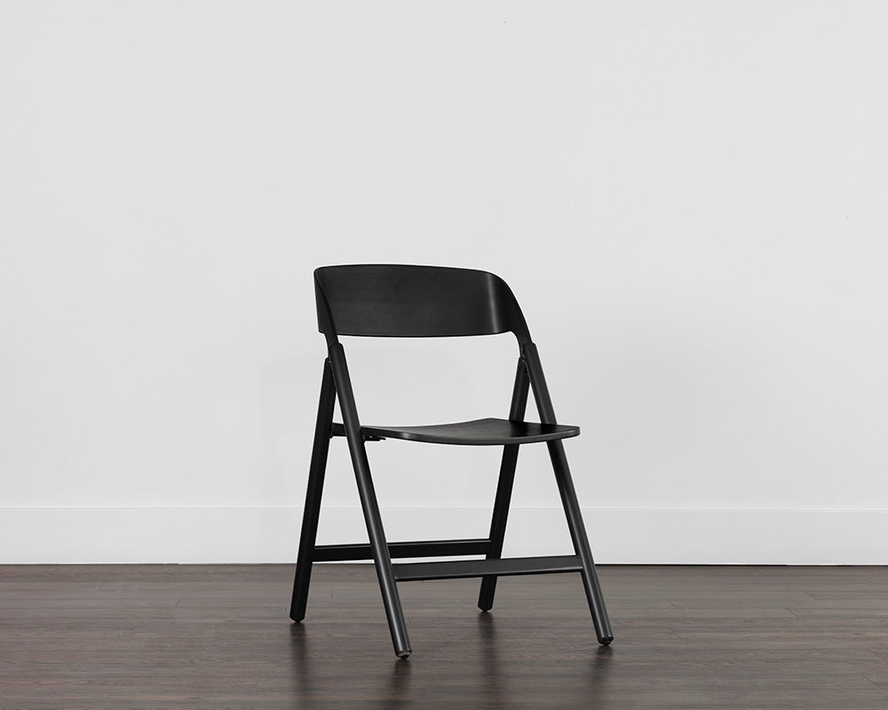 Ronny Folding Dining Chair - Black