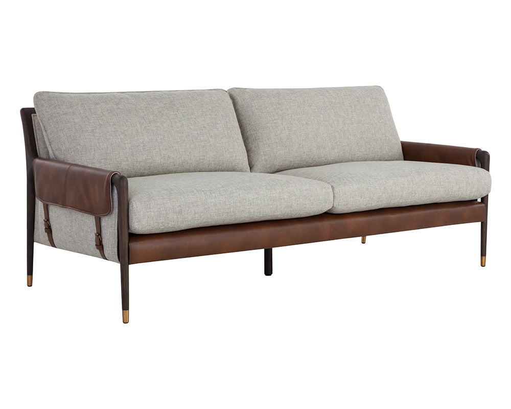 Mauti Sofa - Brown - Vault Fog / Bravo Cognac