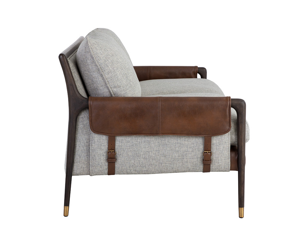 Mauti Sofa - Brown - Vault Fog / Bravo Cognac